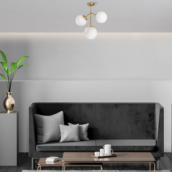 Lampada da soffitto per 3 lampadine Damar - Opviq lights-image-1