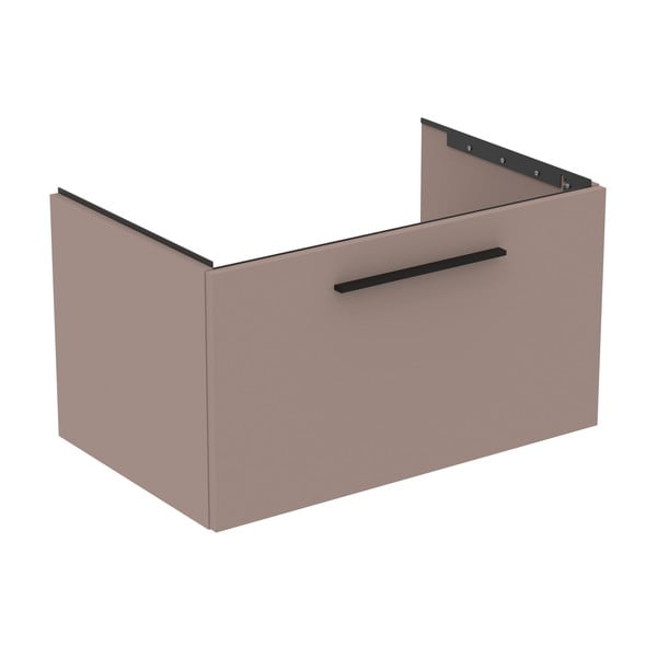 Mobile per lavabo grigio e beige a sospensione 80x44 cm i.Life B - Ideal Standard-image-3