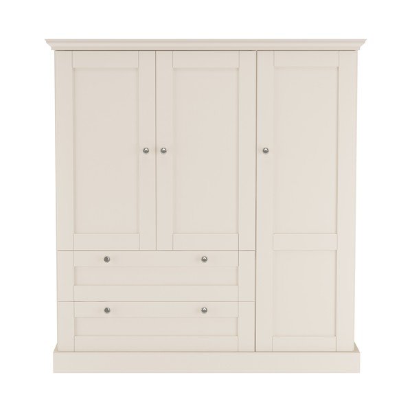 Armadietto beige opaco 122x130x35 cm Binz – Støraa