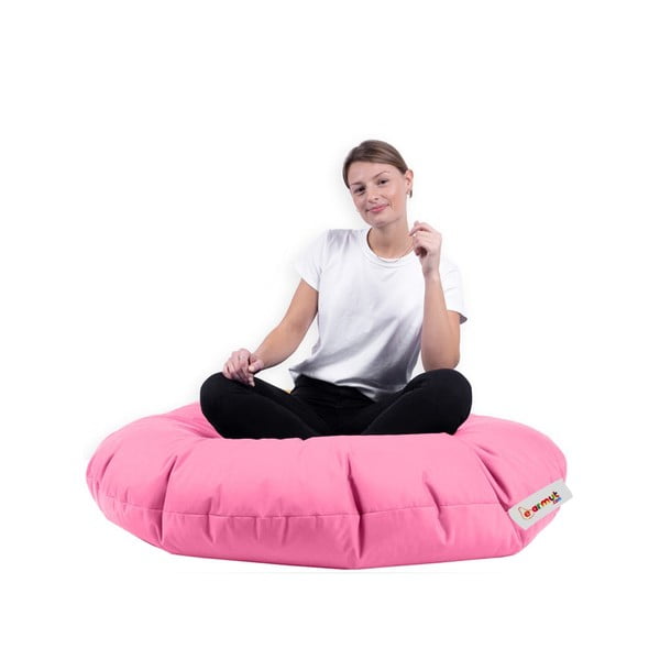 Puof a sacco rosa Iyzi – Floriane Garden-image-3