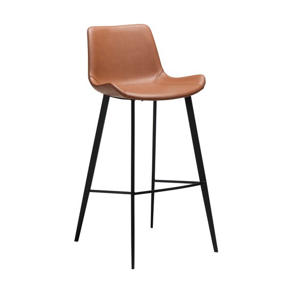 Sgabello da bar marrone cognac (altezza della seduta 74,5 cm) Hype – DAN-FORM Denmark