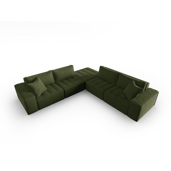 Divano angolare verde Mike - Micadoni Home-image-2