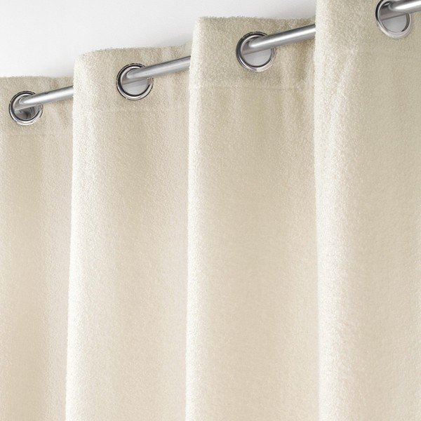 Tenda bouclé crema 140x240 cm Wooly - douceur d'intérieur-image-1