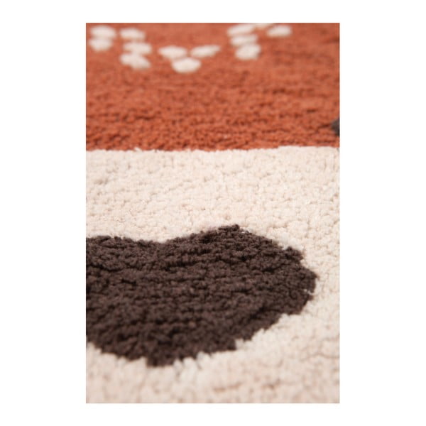 Tappeto in cotone marrone castagno, 70 x 110 cm Little Wolf - Nattiot-image-2
