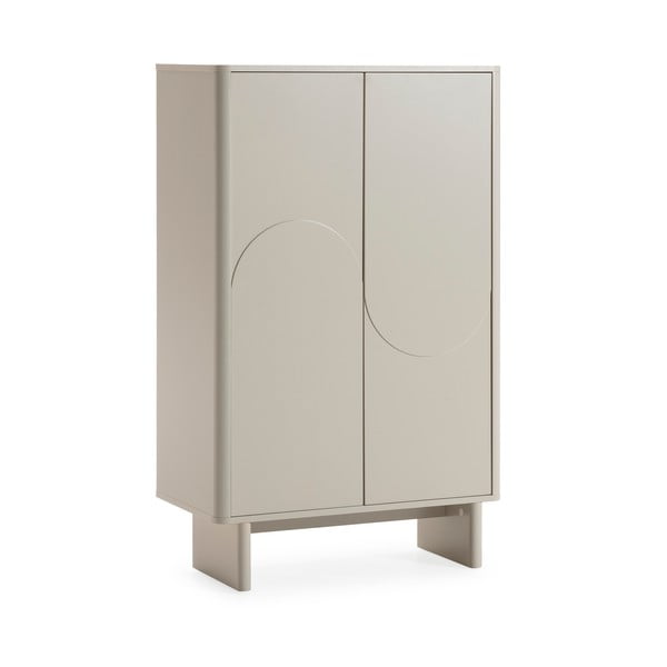 Armadietto color crema 80x130x40 cm Solei – MOME-image-4