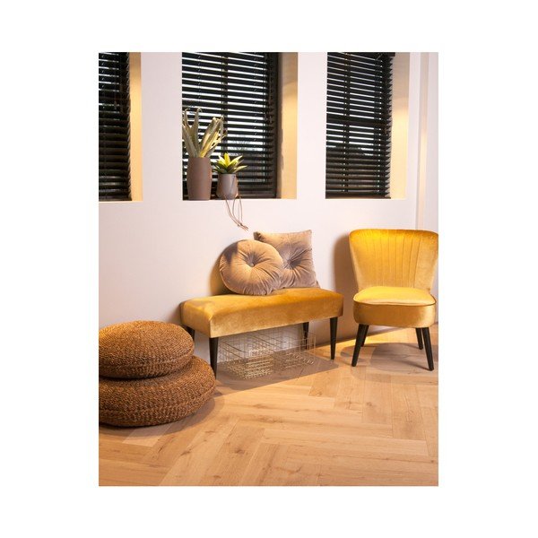 Panca gialla con rivestimento in velluto Luxury - Leitmotiv-image-2