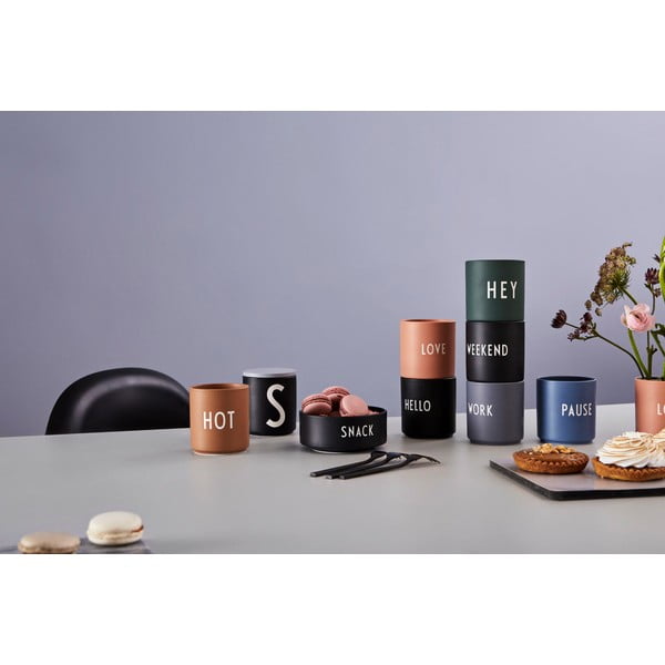 Tazza in porcellana nera 300 ml Weekend - Design Letters-image-2