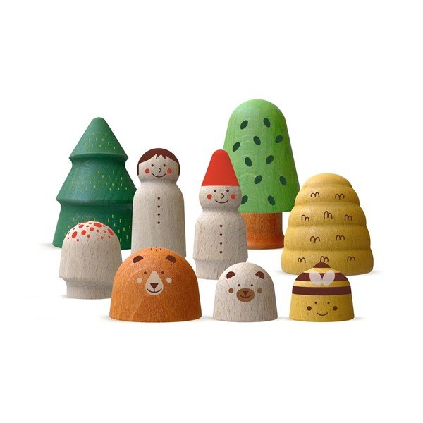 Set di figure in legno Bosco di legno - Londji