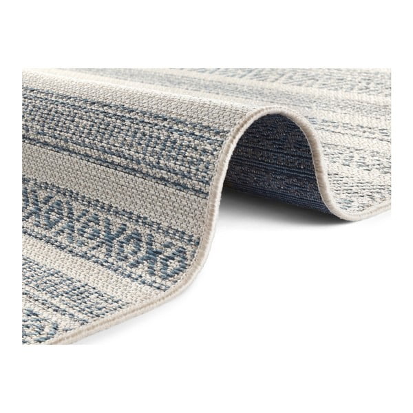 Světle krémovo-modrý koberec vhodný i na ven Elle Decoration Bloom Torcy, 80 x 150 cm-image-3