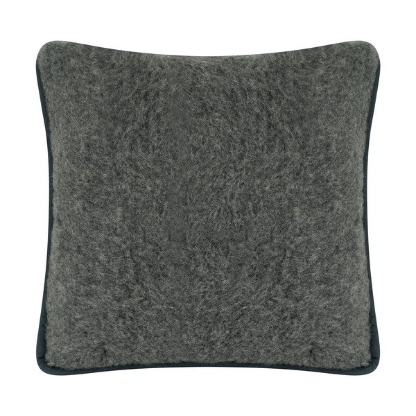 Cuscino in lana merino grigio scuro, 50 x 60 cm - Native Natural