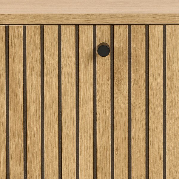 Scarpiera con anta effetto rovere in colore naturale 72x43x17 cm Albany - Actona-image-4