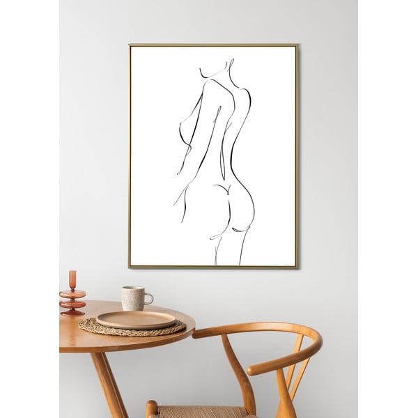 Poster in bianco e nero , 45,4 x 65,4 cm Female - WOOOD-image-1
