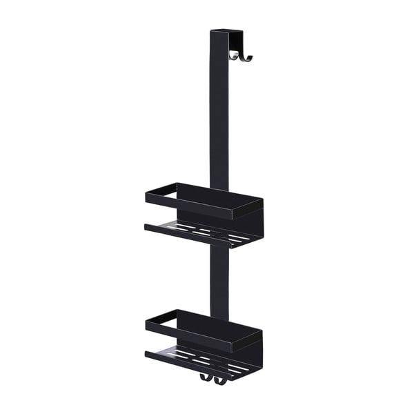 Mensola da bagno da appendere nera in acciaio inox Bribano – Wenko