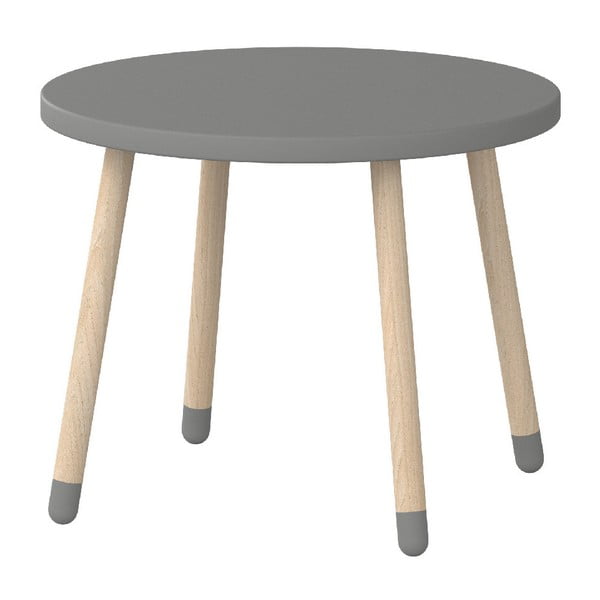Tavolo per bambini grigio, ø 60 cm Dots - Flexa