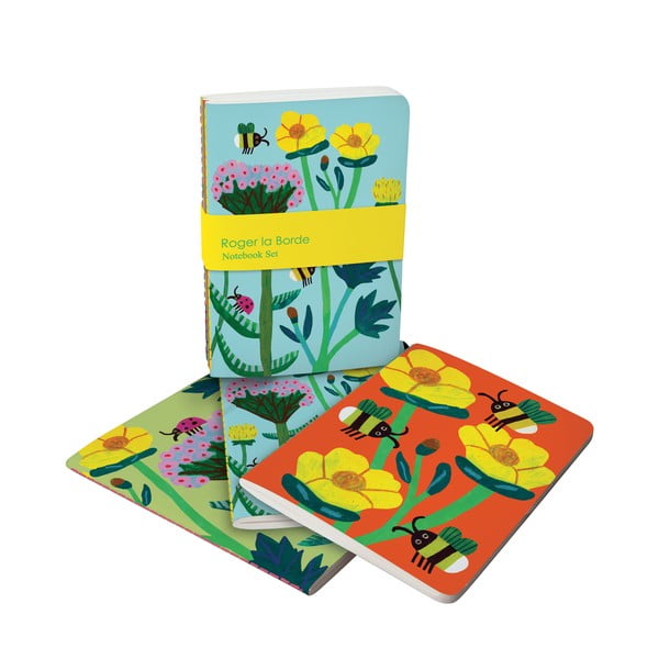 Set di 3 quaderni 64 pagine formato A6 Honey - Roger la Borde-image-1