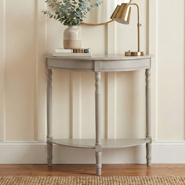 Tavolo consolle grigio in pino massiccio 30x80 cm Heritage – Premier Housewares-image-1
