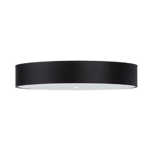 Lampada da soffitto nera con paralume in vetro ø 80 cm Herra - Sollux