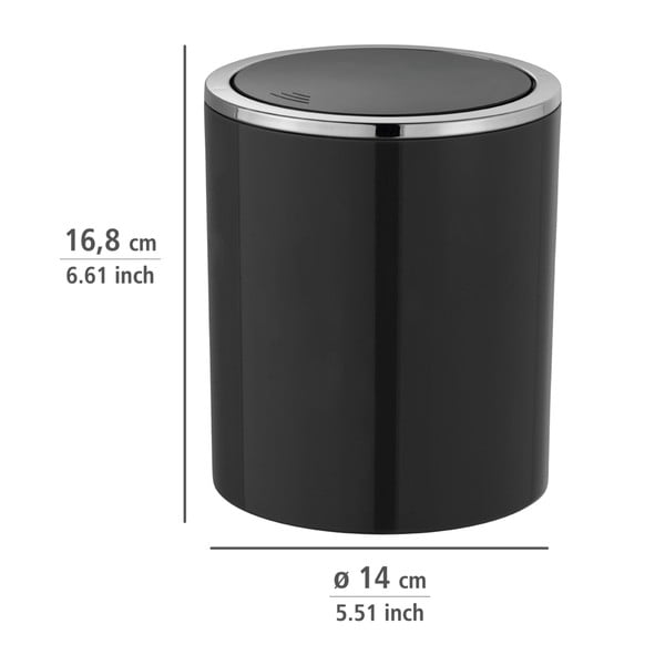 Cestino nero , 2 l Inca - Wenko-image-3