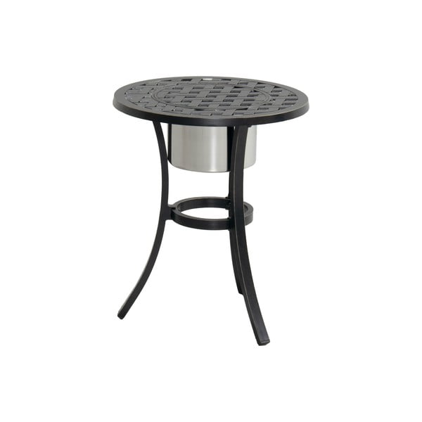 Tavolo da giardino con portaghiaccio rotondo in alluminio ø 54,5 cm Rosario – Hartman-image-1