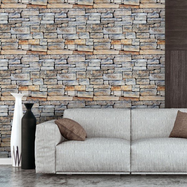 Adesivo murale Wall Decal Materials Stones of Carthage, 40 x 40 cm - Ambiance-image-3