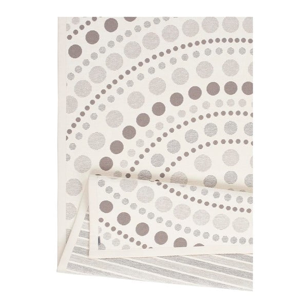 Tappeto bifacciale bianco e grigio , 70 x 140 cm Oola - Narma-image-4