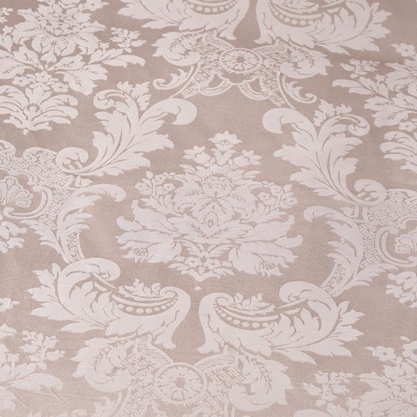 Biancheria da letto damascata beige per letto matrimoniale 200x200 cm Damask Jacquard - Catherine Lansfield-image-3