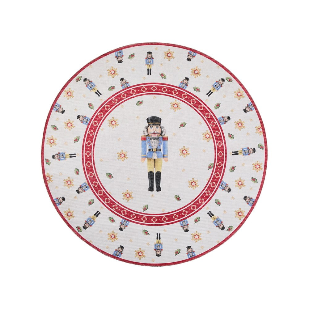 Tappeto rotondo rosso a tema natalizio ø 160 cm Toy's Delight Nutcracker – Villeroy&Boch | Tappeti