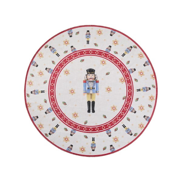 Tappeto rotondo rosso a tema natalizio ø 160 cm Toy's Delight Nutcracker – Villeroy&Boch
