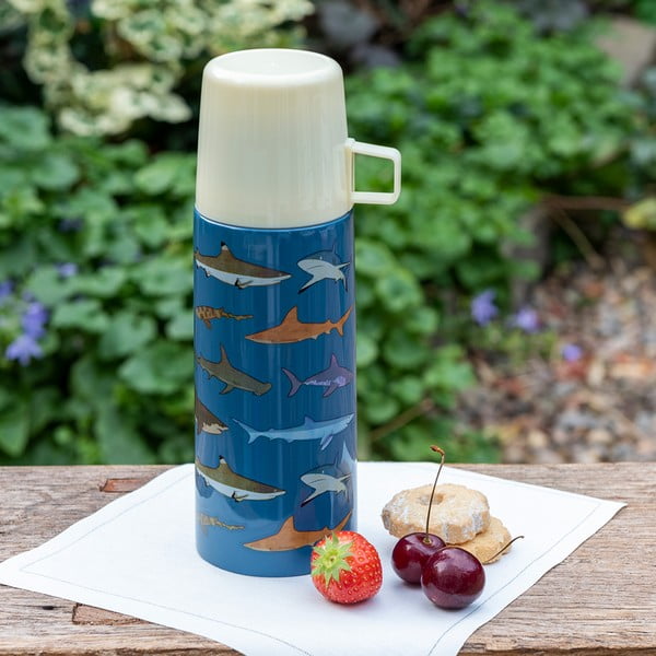 Borraccia termica blu 350 ml Sharks – Rex London-image-1