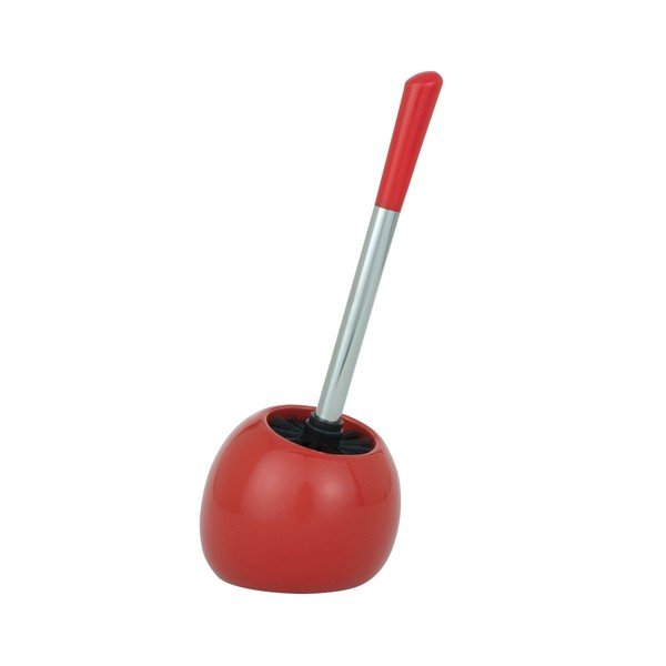 Spazzola per WC rossa Polaris - Wenko