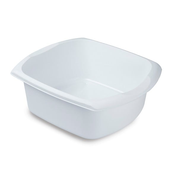 Lavorazione quadrata bianca in plastica, 38 x 32 x 14 cm - Addis