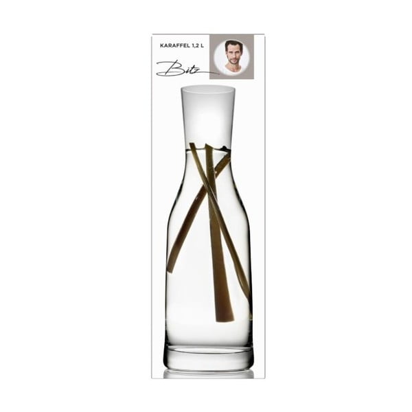 Decanter in vetro bianco da 1,2 l Fluidum - Bitz-image-1