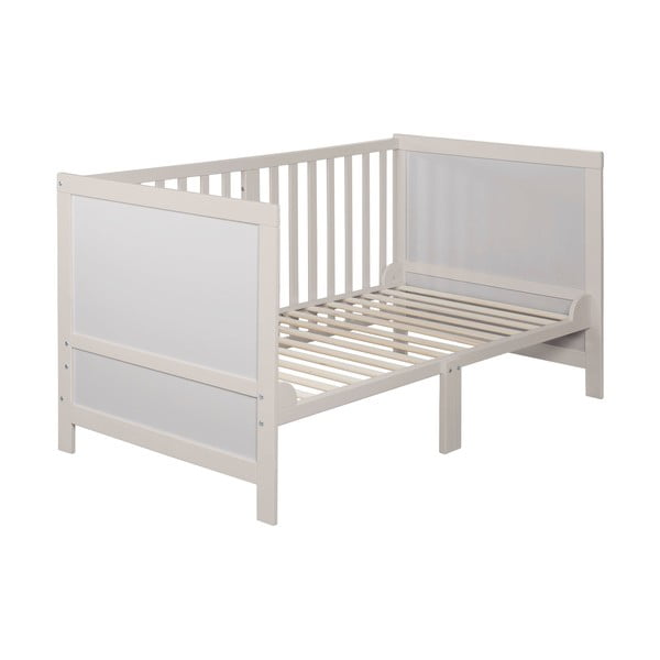 Lettino grigio chiaro con altezza regolabile 70x140 cm Easy Sleep – Roba-image-4