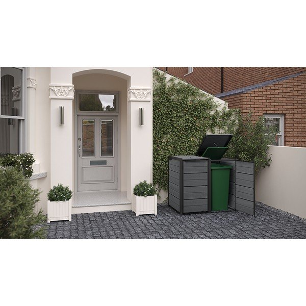 Mobile da giardino in plastica grigio scuro Hide Away - Keter-image-2