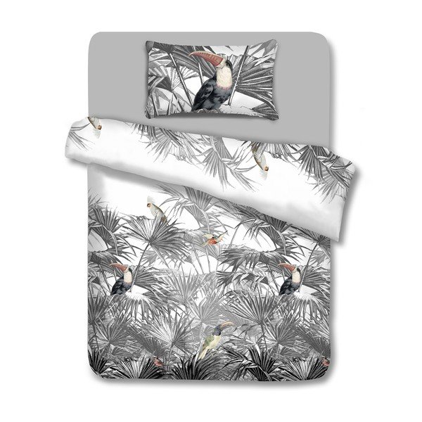 Biancheria da letto in cotone Toucan, 135 x 200 cm - AmeliaHome