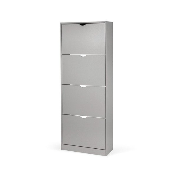 Scarpiera grigia con ante ribaltabili 60x157x24 cm Stelo – Bonami Essentials