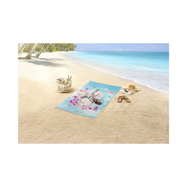 Telo mare con stampa My Beauty, 150 x 75 cm - Good Morning-image-1