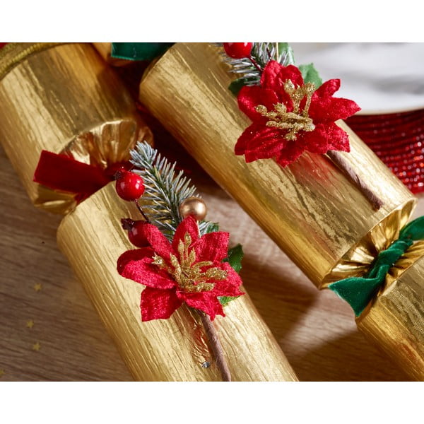 Set di cracker natalizi 6 pz Poinsettia – Robin Reed-image-2