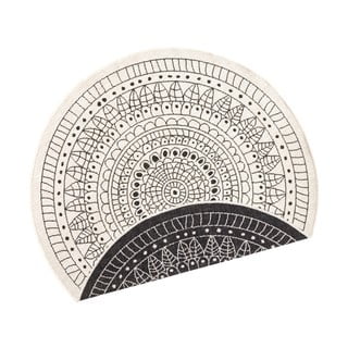 Tappeto da esterno nero e crema , ⌀ 140 cm Porto - NORTHRUGS