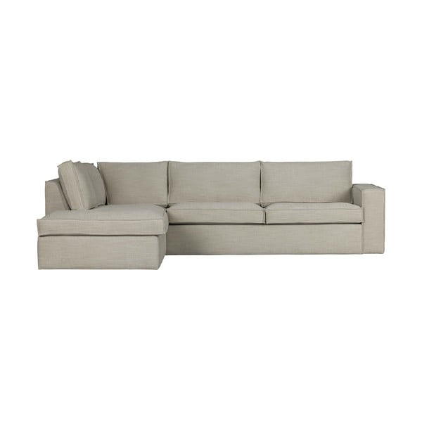 Divano angolare beige (angolo sinistro) Freddie - WOOOD