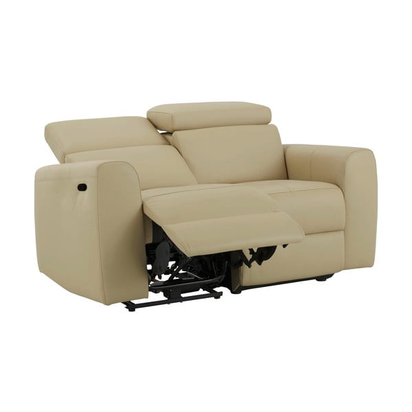 Divano in similpelle bianco 158 cm Capena - Støraa-image-1