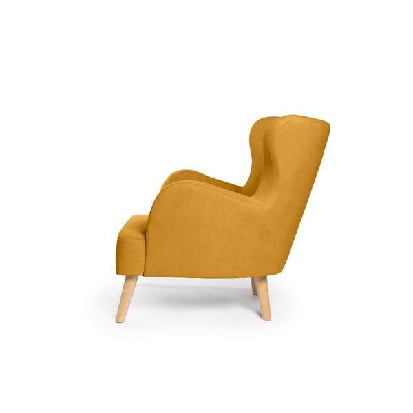 Poltrona ear in colore senape Noemye - Bonami Essentials-image-3