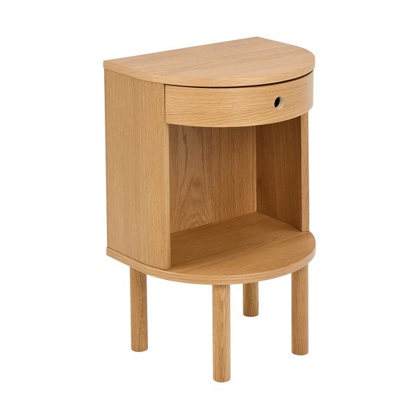 Comodino colore naturale chiaro con effetto rovere Paron – Actona-image-2