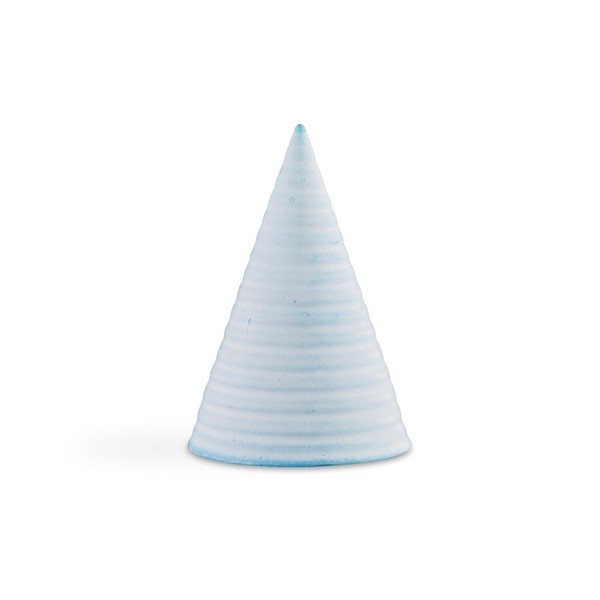 Statuetta decorativa in gres azzurro Cono smaltato azzurro, altezza 15 cm - Kähler Design