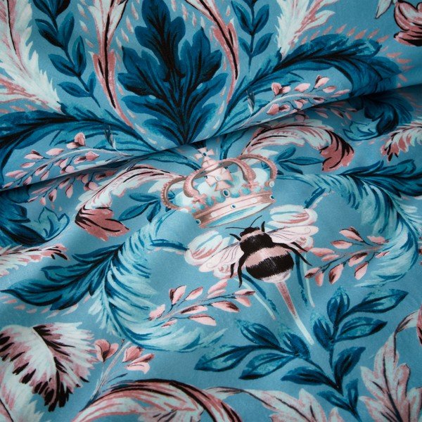 Biancheria da letto singola blu 135x200 cm Bridgerton - Catherine Lansfield-image-3