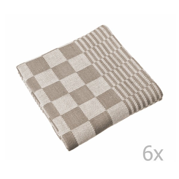 Set di strofinacci in cotone 6 pz 65x65 cm Mineur – Tiseco Home Studio-image-1