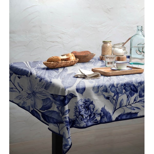 Tovaglia bianca e blu Uccelli blu - Really Nice Things-image-1