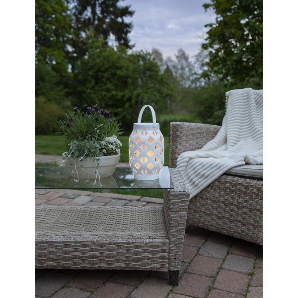 Lanterna bianca Lanterna, altezza 23 cm Flame - Star Trading-image-3