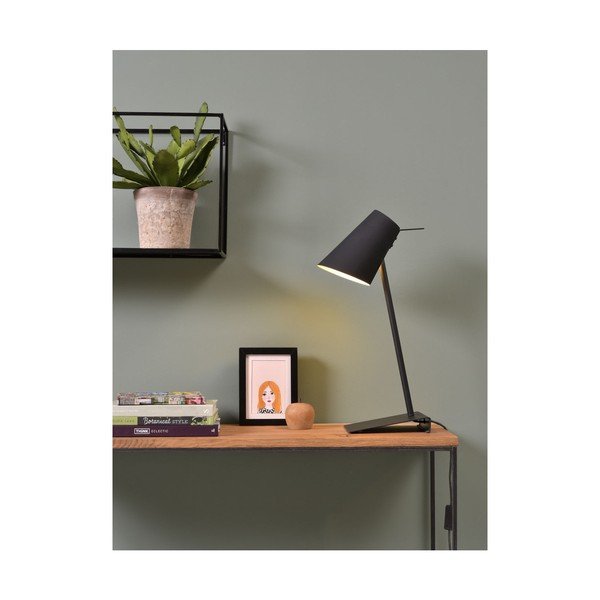 Lampada da tavolo nera con paralume in metallo (altezza 54 cm) Cardiff - it's about RoMi-image-3