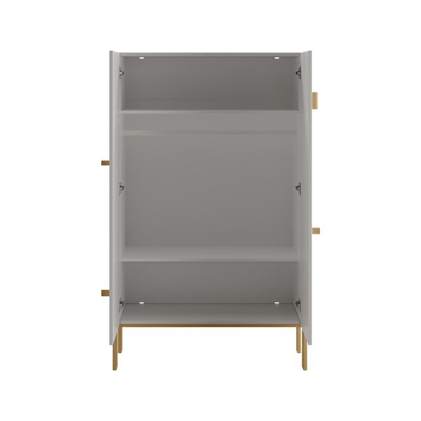 Armadio per bambini grigio chiaro 100x170 cm Cube - Pinio-image-4